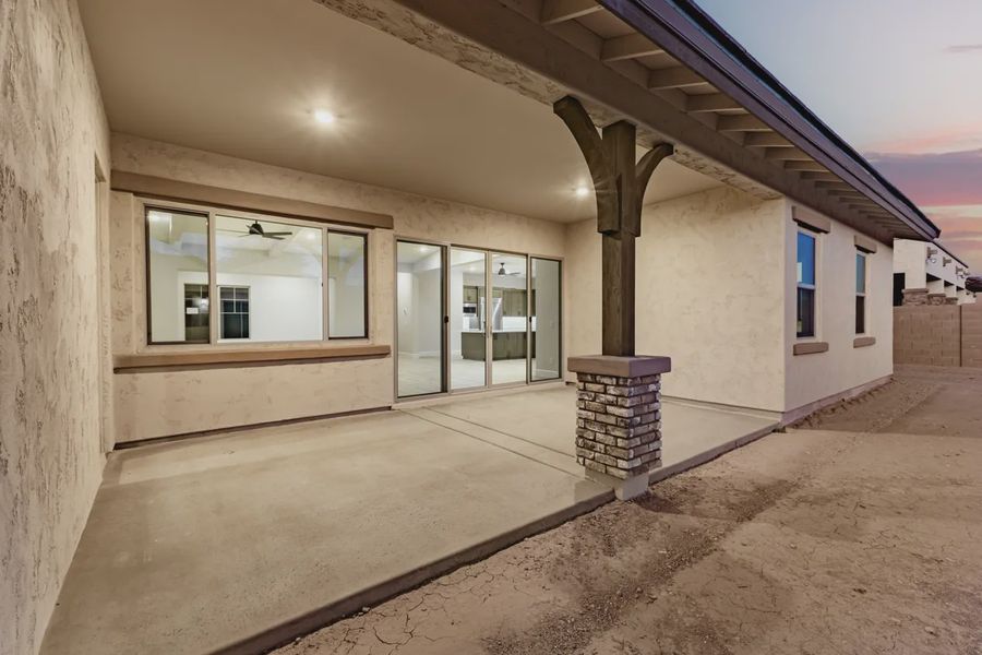 Exterior details and patio area of a home in Bellero Estates, Queen Creek (Image 21). Exterior details and patio area of a home in Bellero Estates, Queen Creek (Image 21).