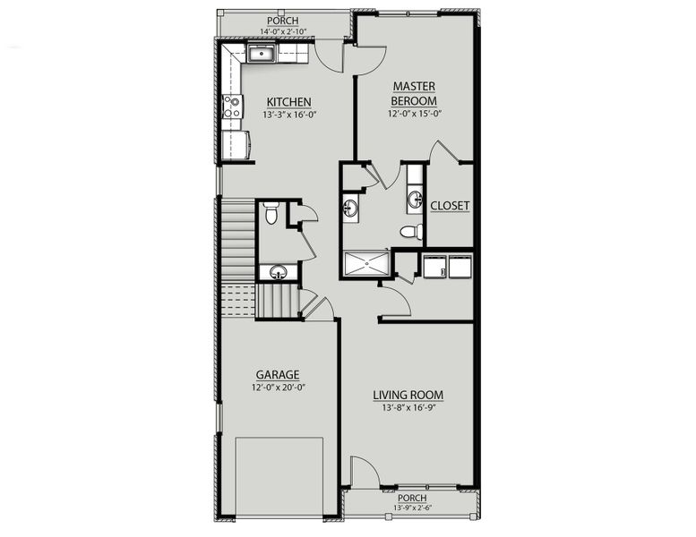2D floor plan layout of this home in Saddlebrook, Murfreesboro, TN (Image 2). 2D floor plan layout of this home in Saddlebrook, Murfreesboro, TN (Image 2).