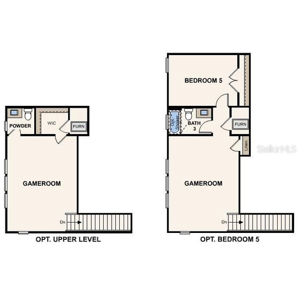2D floor plan layout of this home in Seminole Palms, Palm Coast, FL (Image 7).