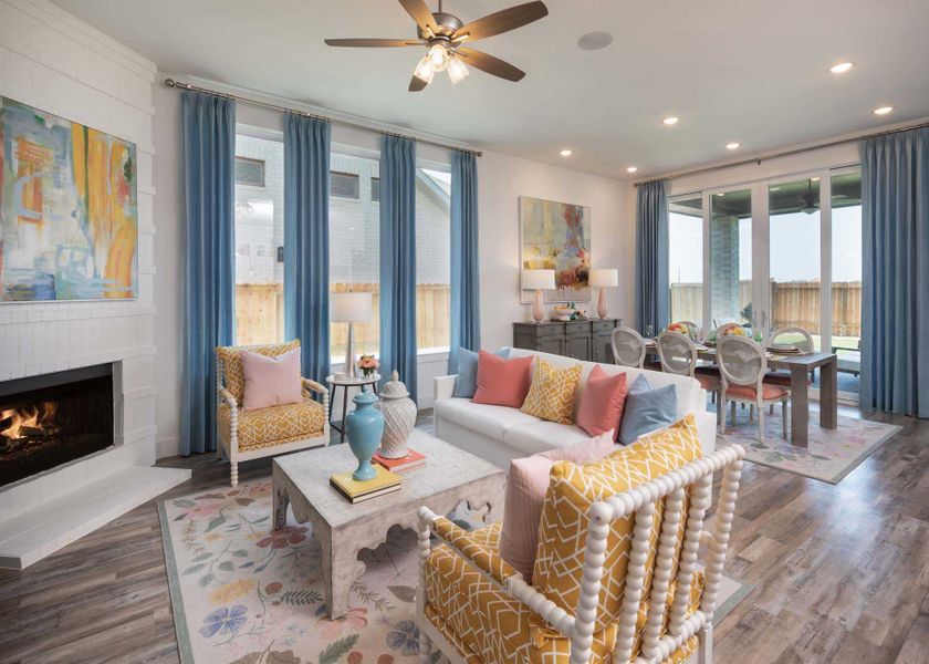 Representative Family Room - some options shown