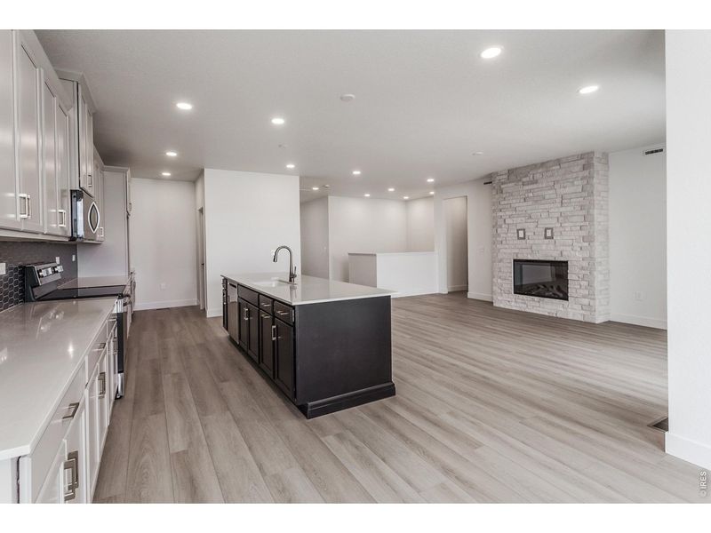 Furnished interior view inside a new home in Prairie Song Story Collection - Single Family Homes, Windsor (Image 13).