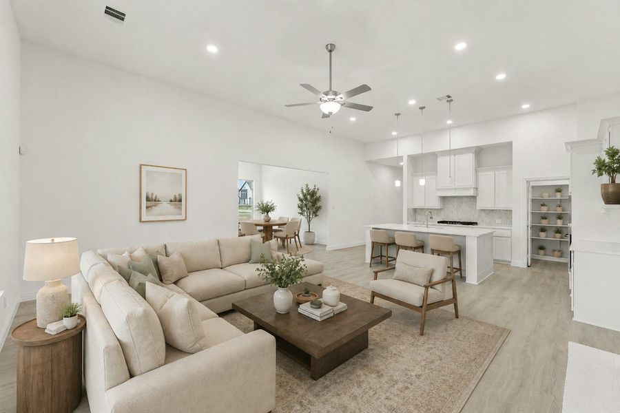 Furnished interior view inside a new home in Park Trails, Forney (Image 18).