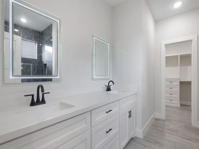 Furnished interior view inside a new home in , Cleveland (Image 8).