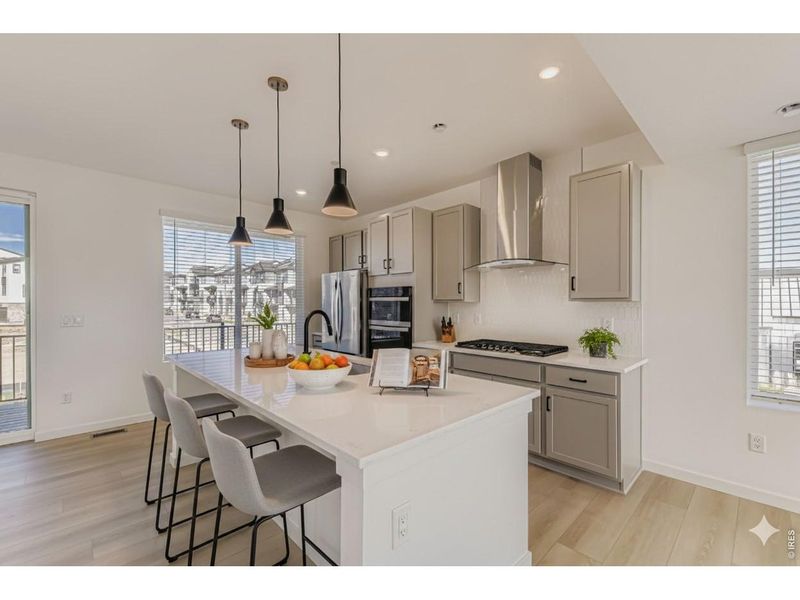 Furnished interior view inside a new home in Parkside West at Baseline, Broomfield (Image 11).
