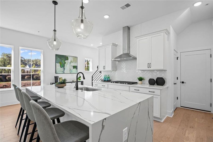 Furnished interior view inside a new home in , Alpharetta (Image 19).