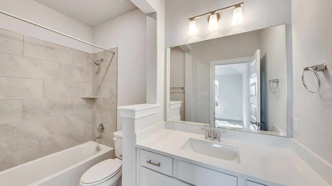 Furnished interior view inside a new home in Hawkes Landing, Leander (Image 23).