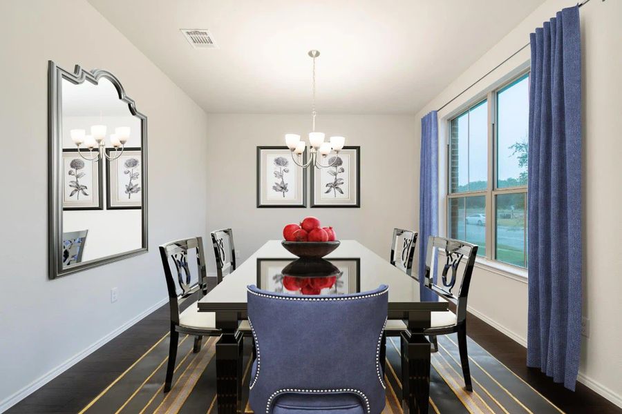 Dining Room | Concept 2844 at Hunters Ridge in Crowley, TX by Landsea Homes