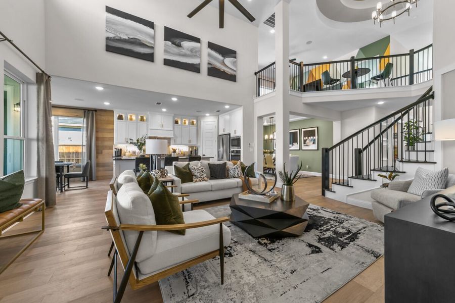 Representative furnished interior of a home built from the Harrington by Landon Homes in Lexington Frisco, Frisco (Image 18).