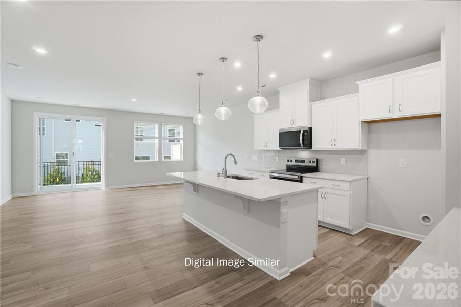 Furnished interior view inside a new home in Bailey Run, Charlotte (Image 3).