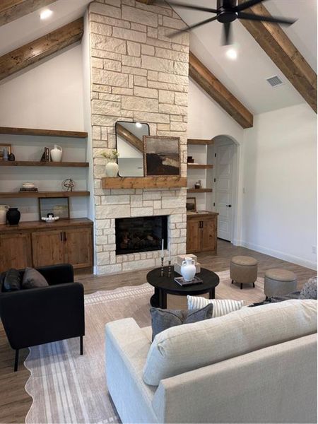 Furnished interior view inside a new home in , Weatherford (Image 28).