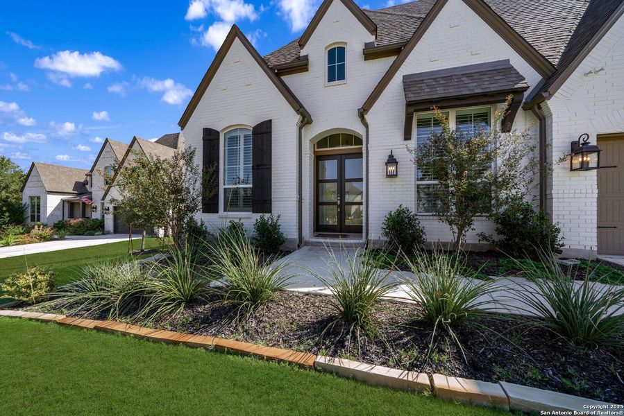 Exterior details and patio area of a home in Front Gate in Fair Oaks Ranch, Fair Oaks Ranch (Image 26). Exterior details and patio area of a home in Front Gate in Fair Oaks Ranch, Fair Oaks Ranch (Image 26).