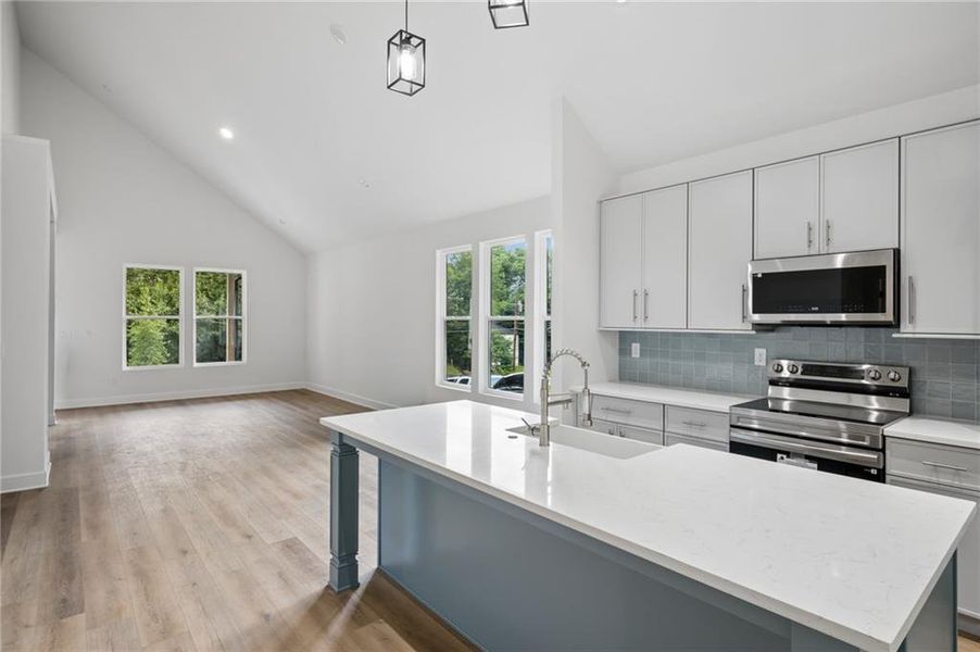 Furnished interior view inside a new home in , Atlanta (Image 8).