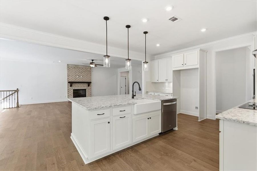 Furnished interior view inside a new home in The Estates at Hurricane Pointe, Douglasville (Image 12). Furnished interior view inside a new home in The Estates at Hurricane Pointe, Douglasville (Image 12).
