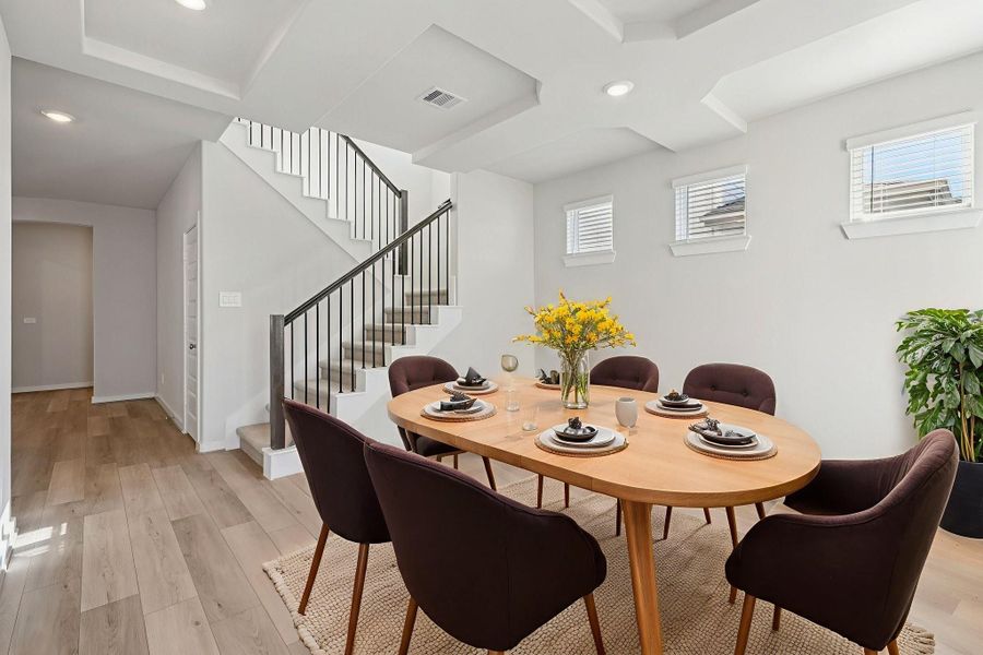 Photo is not of the actual home, but is an inspirational photo of builder’s model home and may depict options, furnishings, and/or decorator features that are not included