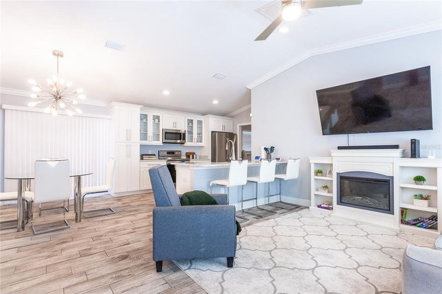 Furnished interior view inside a new home in , Williston (Image 24).