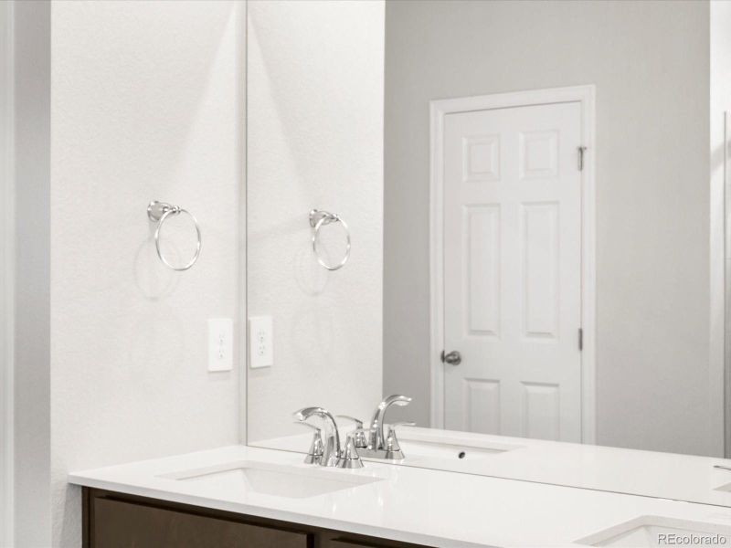 Furnished interior view inside a new home in Poudre Heights: The Alpine Collection, Windsor (Image 12).