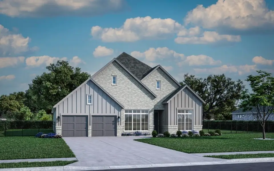 Representative exterior photo of a completed home built from the Vail by Stonefield Homes in Rio Vista at Kelly Ranch, Aledo, TX (Image 31).