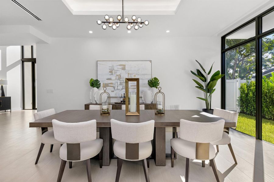 Furnished interior view inside a new home in , Boca Raton (Image 51).