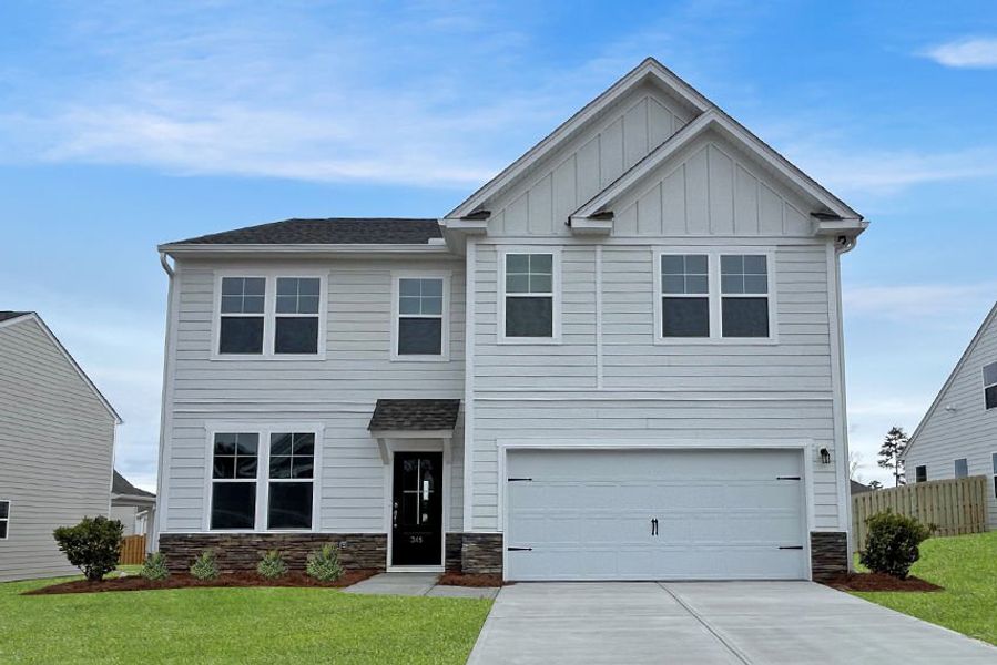 Representative exterior photo of a completed home built from the The Kershaw by Stanley Martin Homes in Portrait Hills, Aiken, SC (Image 20).