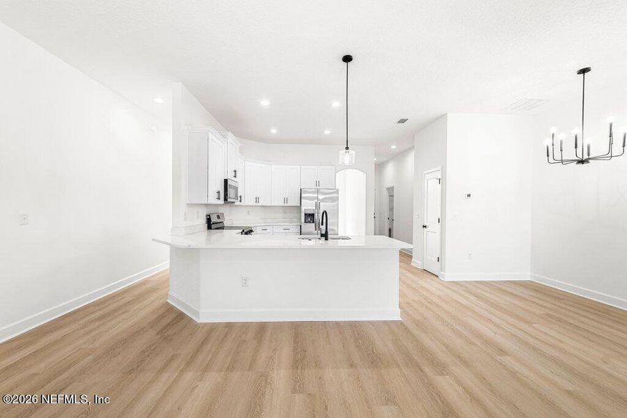 Furnished interior view inside a new home in , Glen St. Mary (Image 4).