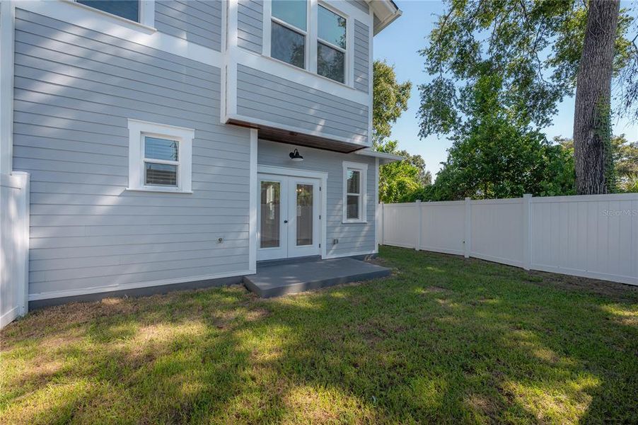 Exterior details and patio area of a home in , Tampa (Image 4). Exterior details and patio area of a home in , Tampa (Image 4).