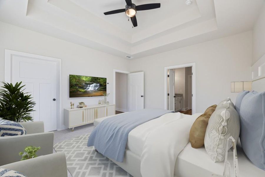 Furnished interior view inside a new home in , Hartwell (Image 18).