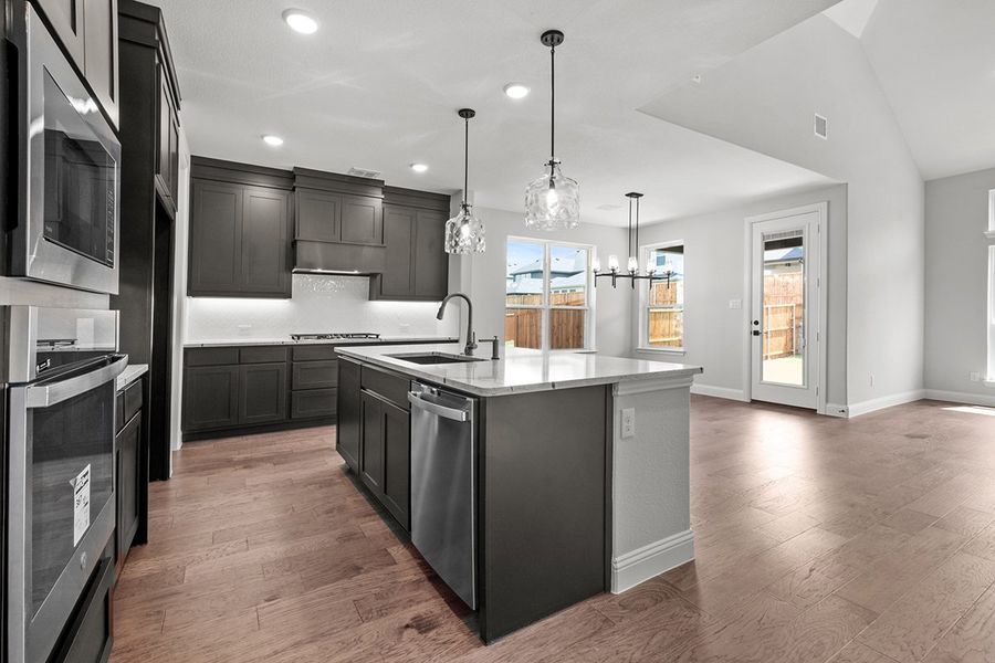 Representative furnished interior of a home built from the Bradley by Landon Homes in Lexington Frisco, Frisco (Image 10).