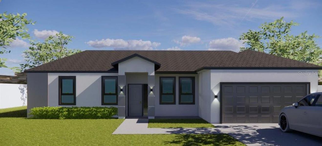 Front exterior of a new home in , Citrus Springs, FL, highlighting curb appeal (Image 2).