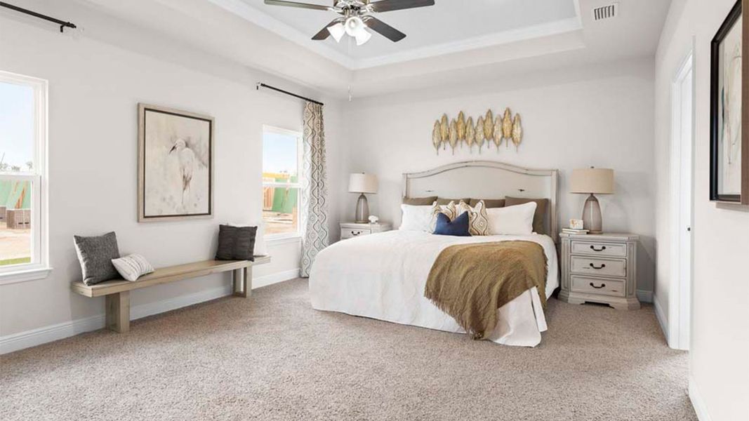 Representative furnished interior of a home built from the The Camden by D.R. Horton in Liberty, Panama City (Image 25).