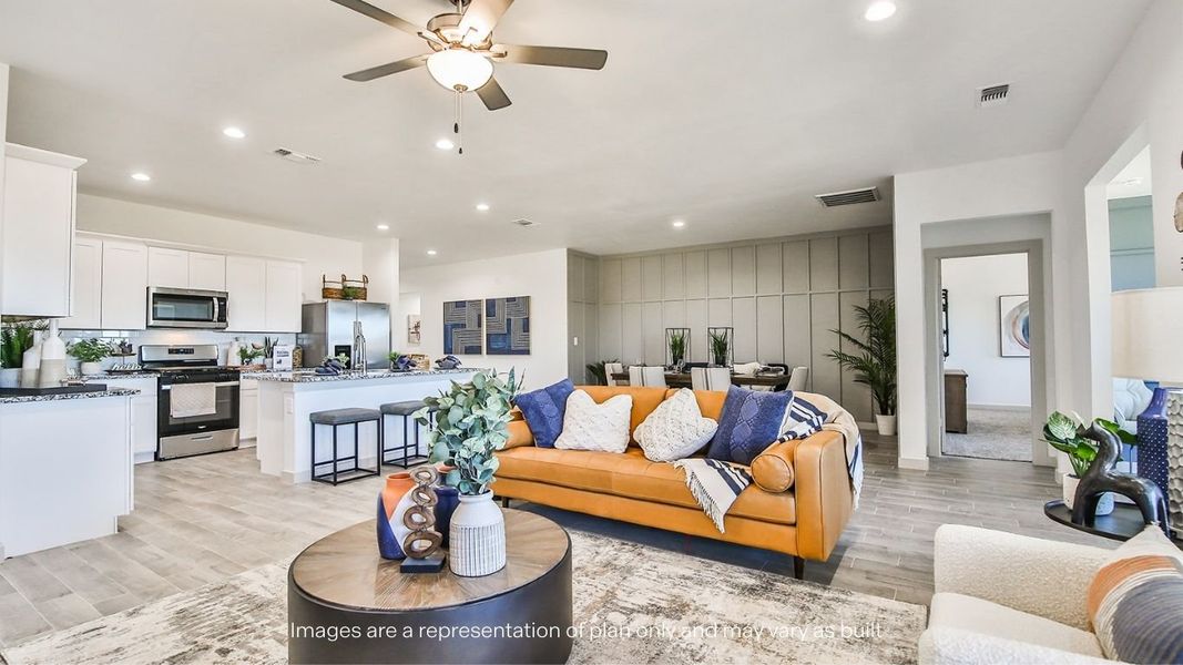 Furnished interior view inside a new home in Viridian, Lubbock (Image 16). Furnished interior view inside a new home in Viridian, Lubbock (Image 16).