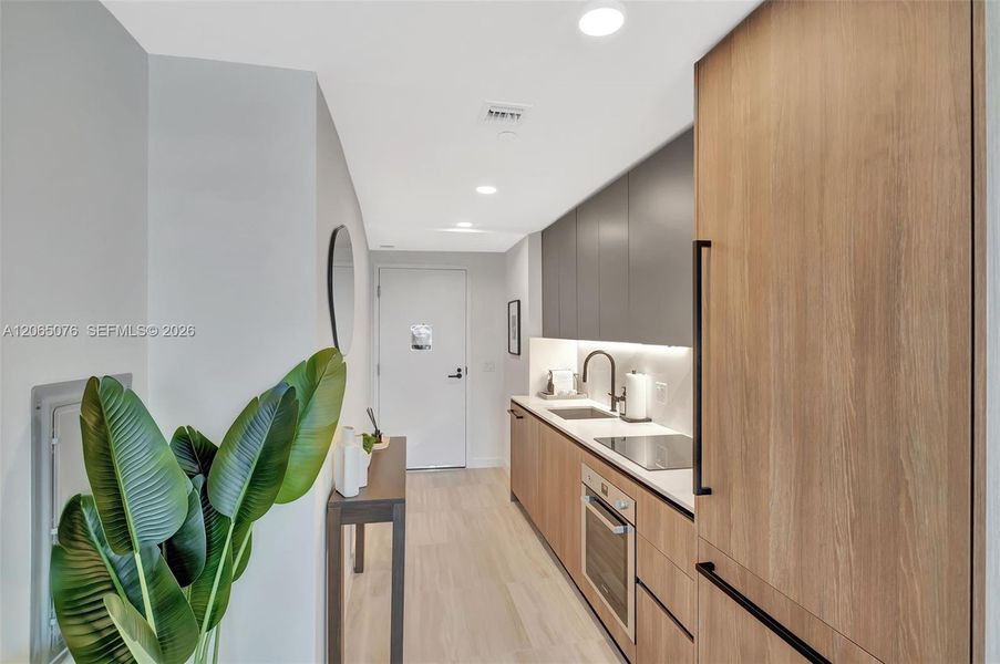 Furnished interior view inside a new home in 72 Park, Miami Beach (Image 6).