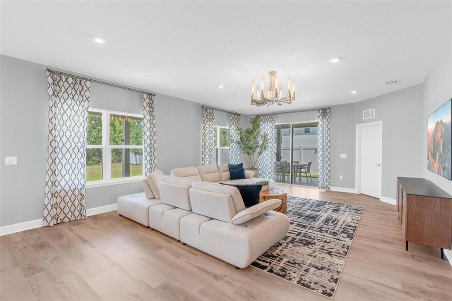 Furnished interior view inside a new home in Bella Terra, Clermont (Image 42).