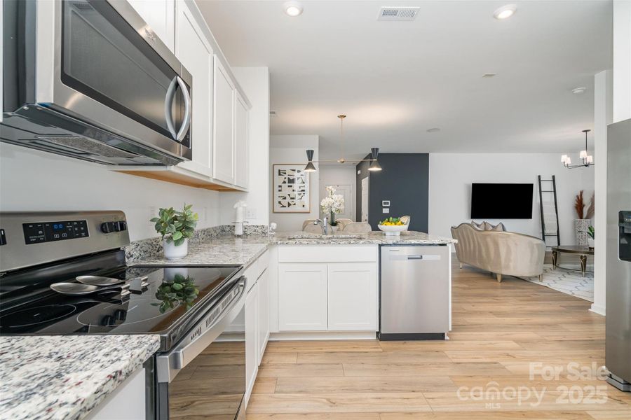 Furnished interior view inside a new home in Element Park, Charlotte (Image 12). Furnished interior view inside a new home in Element Park, Charlotte (Image 12).