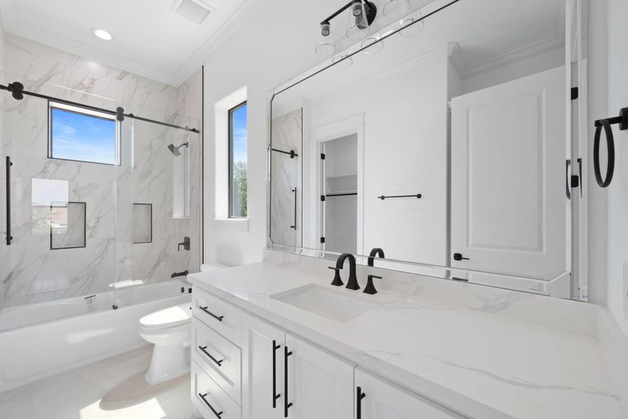 Furnished interior view inside a new home in , Spring (Image 27).