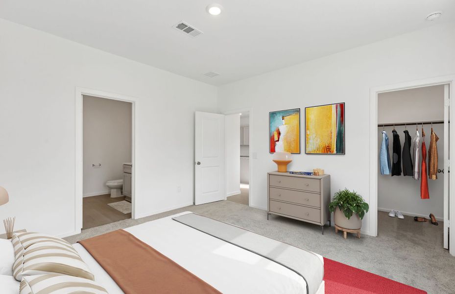 Furnished interior view inside a new home in Mavera, Conroe (Image 9).