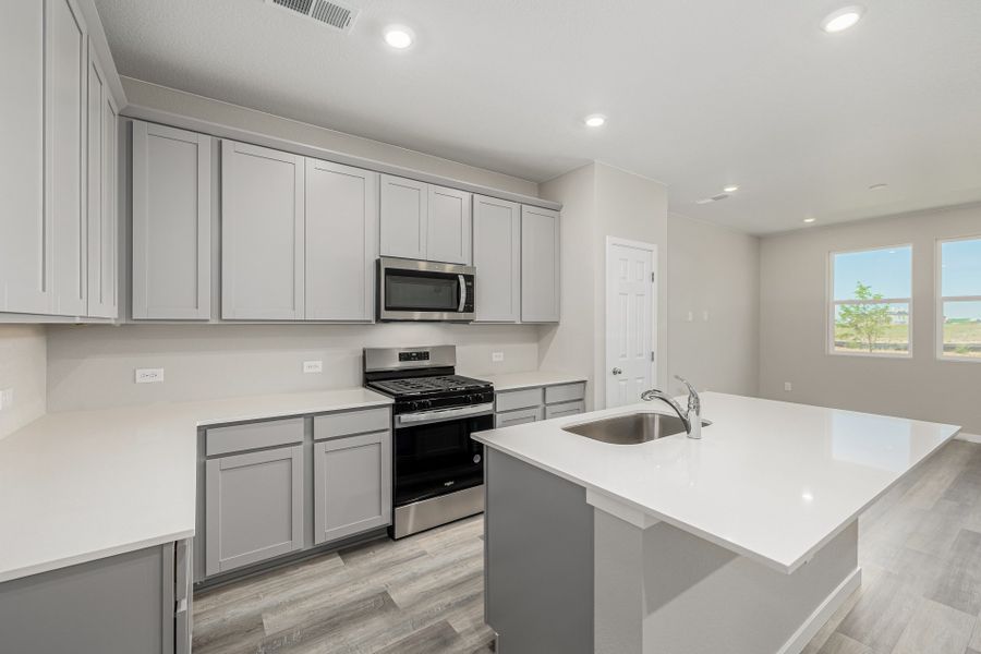 Furnished interior view inside a new home in Painted Prairie, Aurora (Image 10).