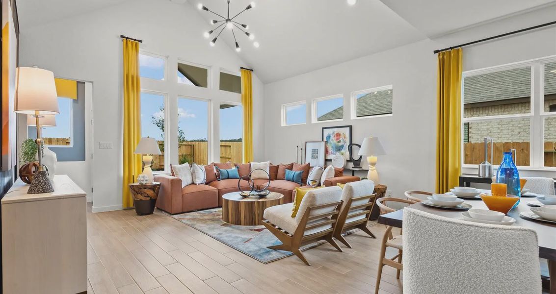 Representative furnished interior of a home built from the Davis by Chesmar Homes in Stream Waters, Buda (Image 12).