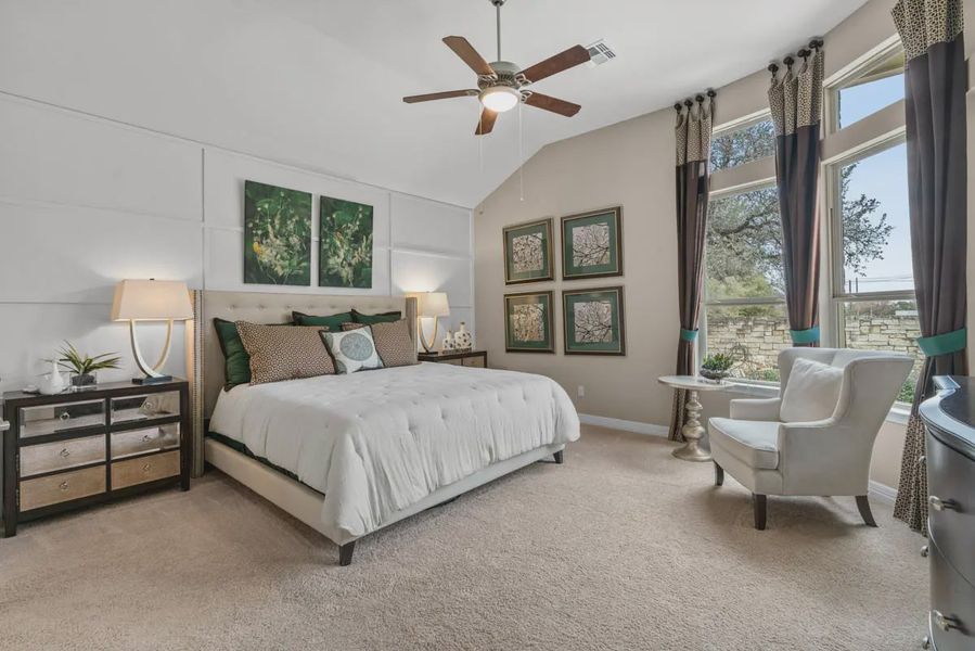 Representative furnished interior of a home built from the Owen by Chesmar Homes in Highland Village, Georgetown (Image 9). Representative furnished interior of a home built from the Owen by Chesmar Homes in Highland Village, Georgetown (Image 9).