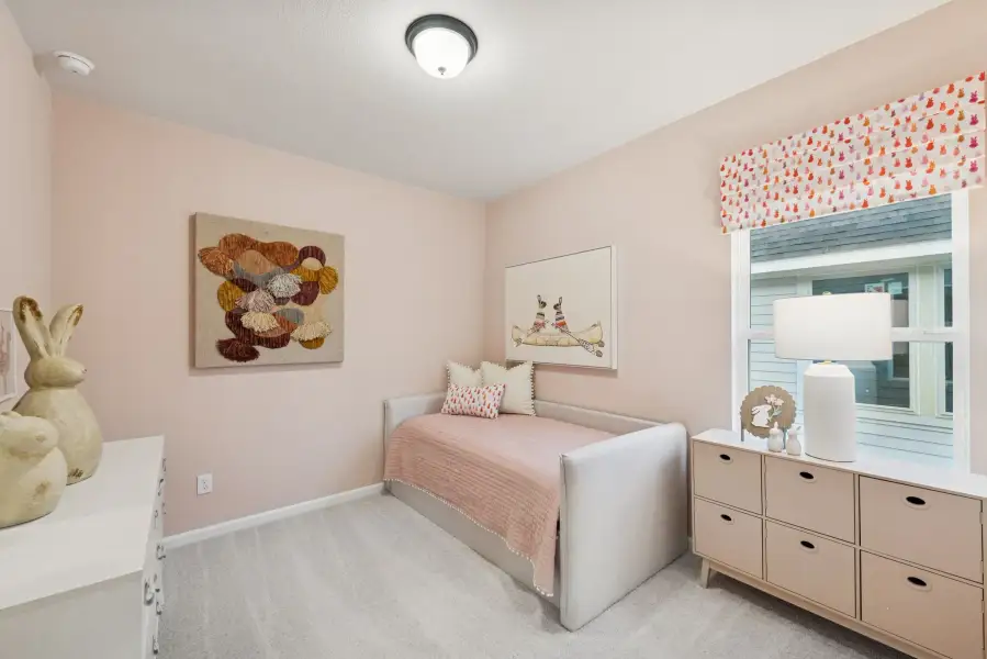 The Princeton II- Bedroom 3. Staged model home shown for illustration only; actual features, colors, and upgrades may vary.