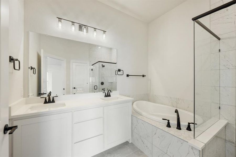 Furnished interior view inside a new home in Painted Tree Woodland District 50, McKinney (Image 16). Furnished interior view inside a new home in Painted Tree Woodland District 50, McKinney (Image 16).