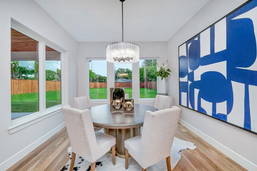 Furnished interior view inside a new home in , Dallas (Image 8).