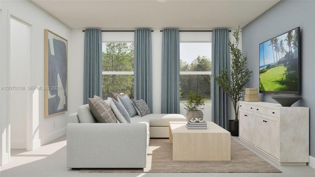 Furnished interior view inside a new home in Verdana Grove, Miami (Image 14).