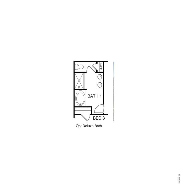 2D floor plan layout for the Booth by D.R. Horton in Shepherd's Farm, Mooresville, NC (Image 4).