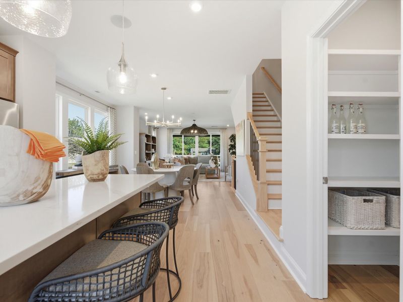 Representative furnished interior of a home built from the Paloma by Tri Pointe Homes in Bellflower, Charlotte (Image 39).