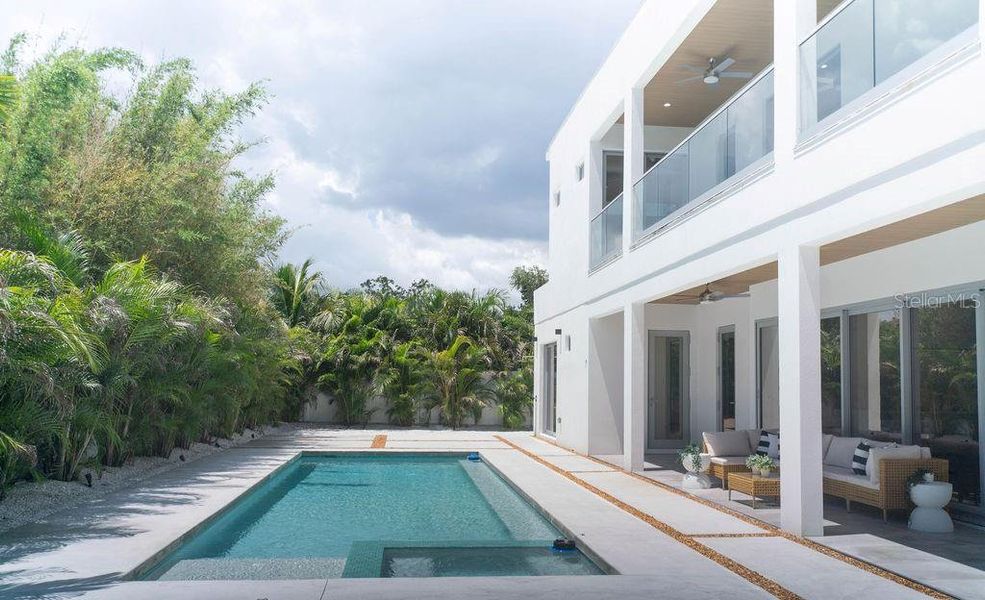 Exterior details and patio area of a home in , Sarasota (Image 24).