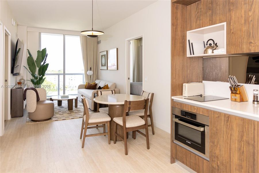 Furnished interior view inside a new home in , Miami (Image 31). Furnished interior view inside a new home in , Miami (Image 31).