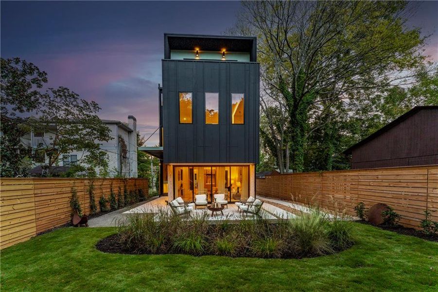 Exterior details and patio area of a home in , Atlanta (Image 41).
