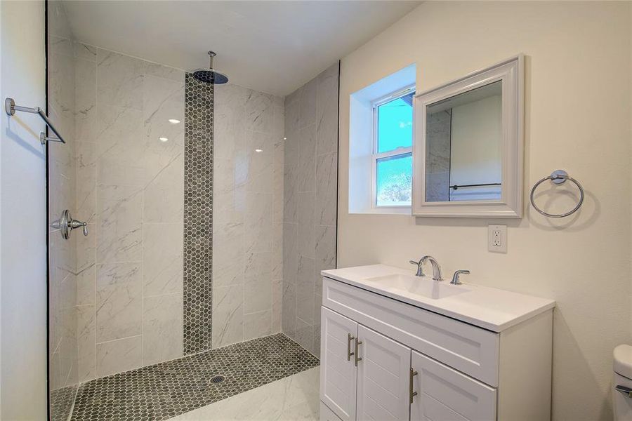 Furnished interior view inside a new home in , Point (Image 3).