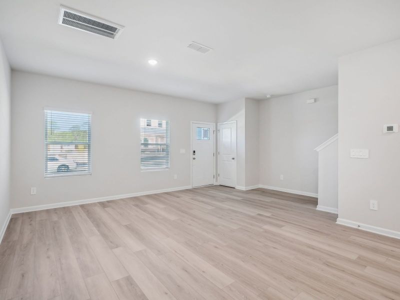 The Thorton's spacious great rooms is perfect for hosting gatherings.