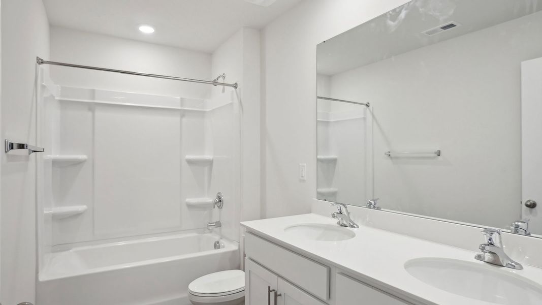 Furnished interior view inside a new home in Tap Root Farms, Fletcher (Image 5).